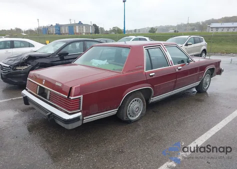 1984 Mercury Grand Marquis из США, поврежденный, VIN 1MEBP95F6EZ663337